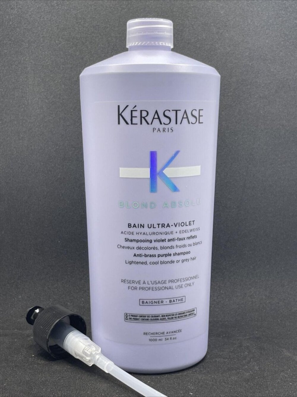 Kerastase Bain Ultra-Violet Purple Shampoo For Lightened, Cool Blonde, Bleach W/